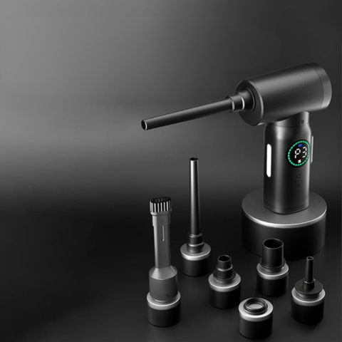 مُكنسة ومُنفاخ 2 في 1 – مدمجة وقوية للغاية