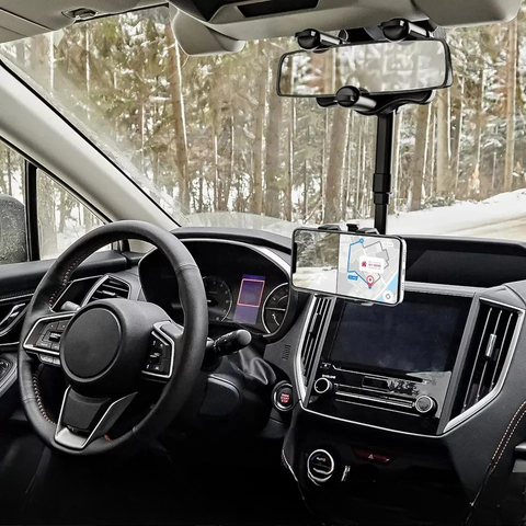 Soporte Teléfono Coche – Fijación en Espejo Retrovisor