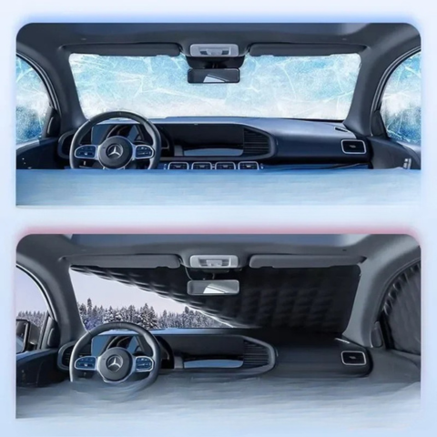Protecție Parbriz Auto – Anti-Gheață Iarna, Anti-Căldură Vara