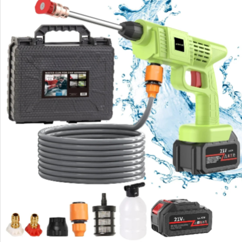 אקדח ניקוי אלחוטי לרכב – זרם בלחץ גבוה