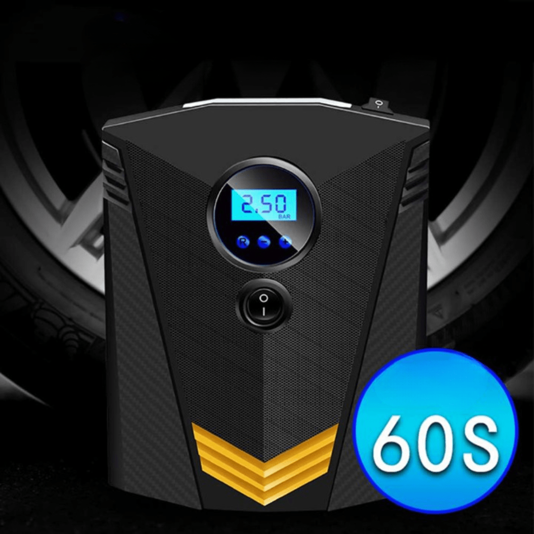 Compressore d’Aria Portatile Auto/Moto/Bicicletta – Accendisigari 12V + Schermo Digitale