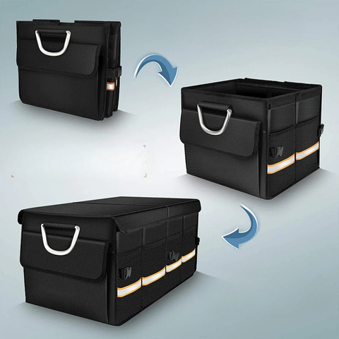 Organisateur De Coffre De Voiture — Pliable Et Multifonctionnel
