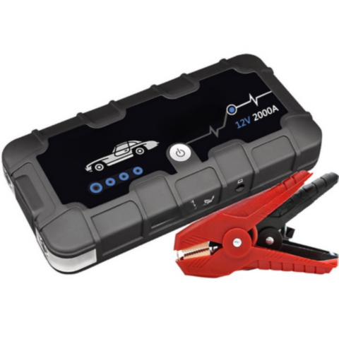 Batteristarter 12V 2000A — Hurtiglading & Multi-bruk