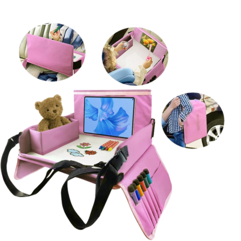 Plateau Multifonction Pour Siège Auto — Idéal Pour Les Voyages En Famille