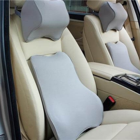Cojín de soporte para asiento de auto – mantenimiento de la espalda y del cuello