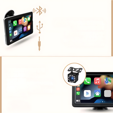 Multimediální systém do auta - HD obrazovka a bezdrátový CarPlay