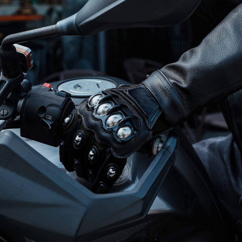 Motorcycle Gloves With Reinforced Shells – Ideal For On-Road And Off-Road