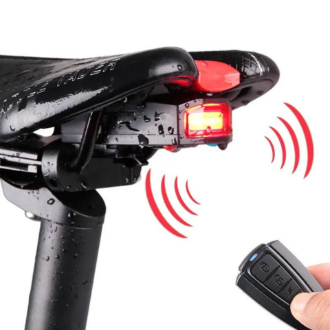 Fuego Trasero Inalámbrico Para Bicicleta – Alarma Integrada Y Control Remoto
