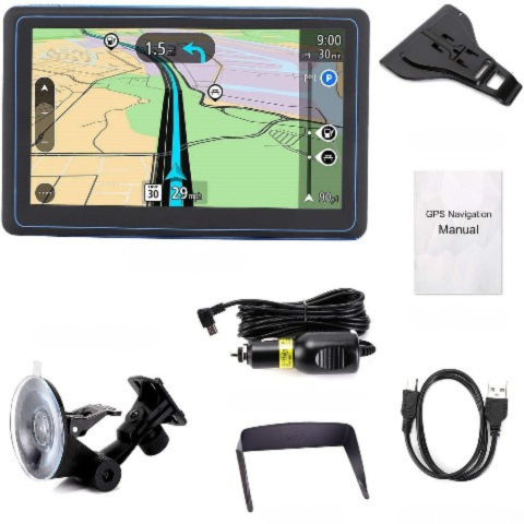 GPS Vehículo Multifunción – Rutas Precisas y Voz Guiada