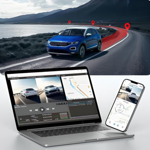 Cámara de tablero delantera y trasera – Protección completa día y noche