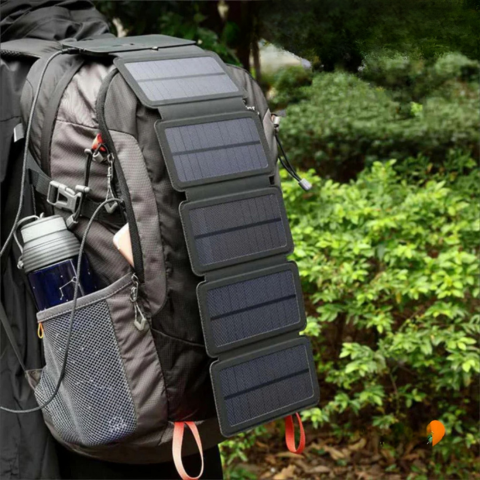 Cargador solar plegable: energía portátil para tus aventuras