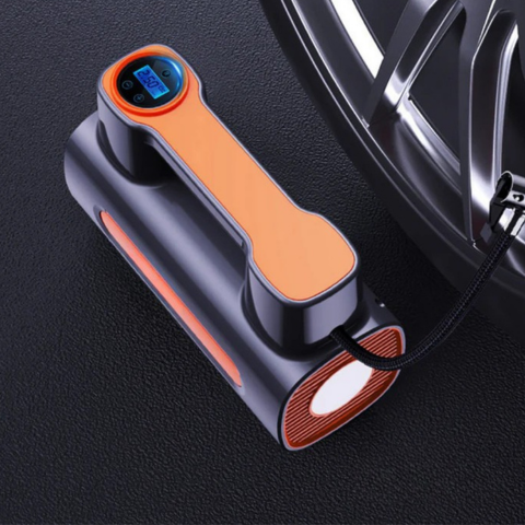 ポータブルエアコンプレッサー - デジタル表示&圧力調整可能