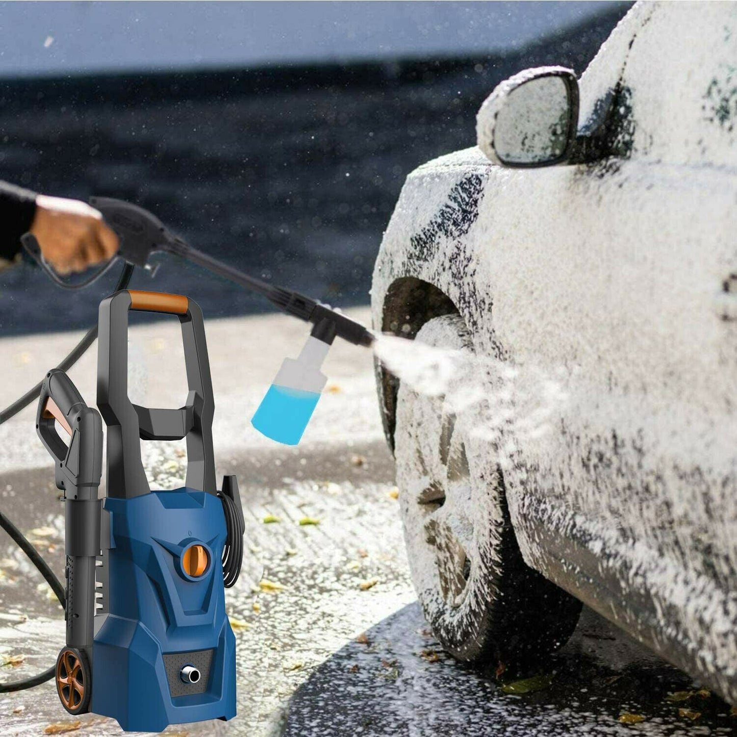 Sähkökäyttöinen korkeapainepesuri — Teho 3000 PSI intensiiviseen puhdistukseen
