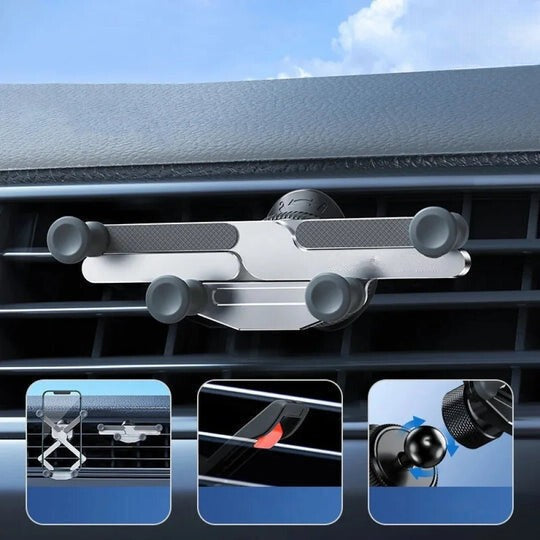 Unterstützung Telefon Auto Lüftungsgitter – 360° Rotation & Automatische Verriegelung