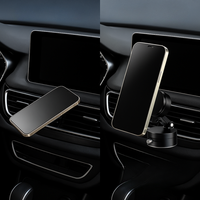 Stöd Telefon Bil – Rotationsfäste med Magnet och Säkerhet 