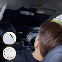 折りたたみ式サンシェード フロントガラス — 2ドアおよび4ドアに対応 