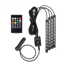 Tiras LED interiores con sincronización de sonido 