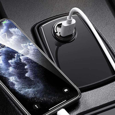 USB Car Charger Adapter – Compact Cigarette Lighter Plug 