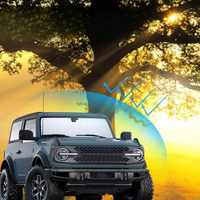 折りたたみ式サンシェード フロントガラス — 2ドアおよび4ドアに対応 