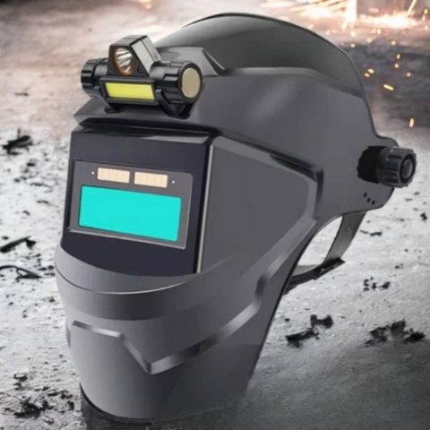 Masque De Soudage Auto-Obscurcissant Avec Lampe Frontale