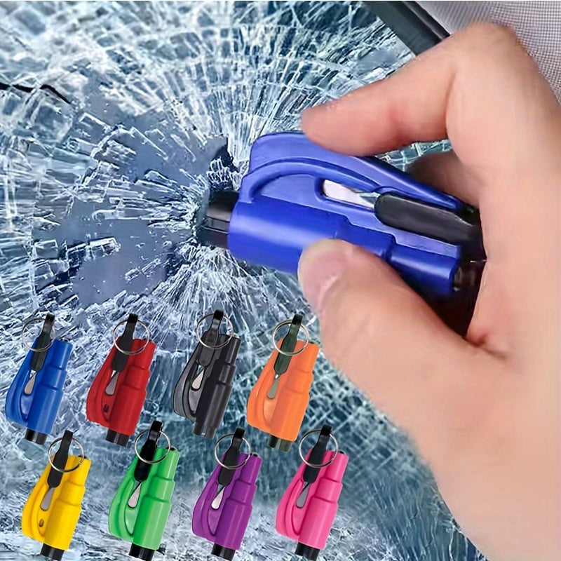 Strumento di Sicurezza Compatto — Rompi-Vetro & Taglia-Cintura 