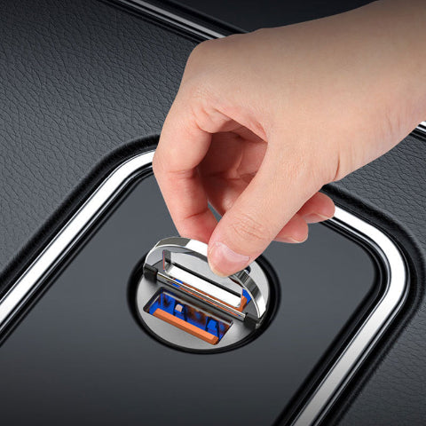 USB Car Charger Adapter – Compact Cigarette Lighter Plug 
