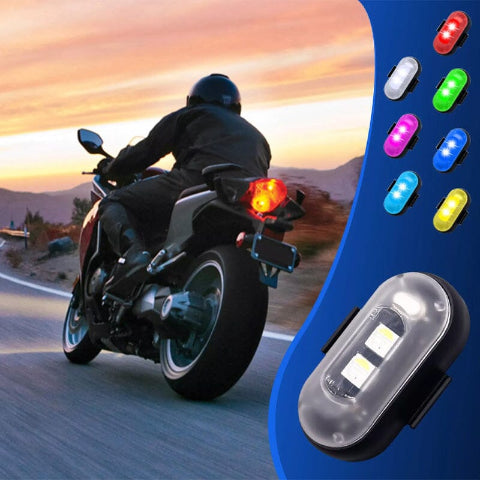 ضوء LED مضاد للاصطدام - ركوب الدراجات والدراجات النارية 