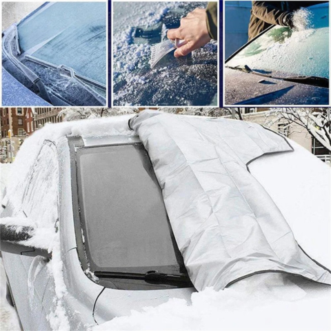 Copertura Magnetica Parabrezza — Protezione Contro Ghiaccio E Neve 