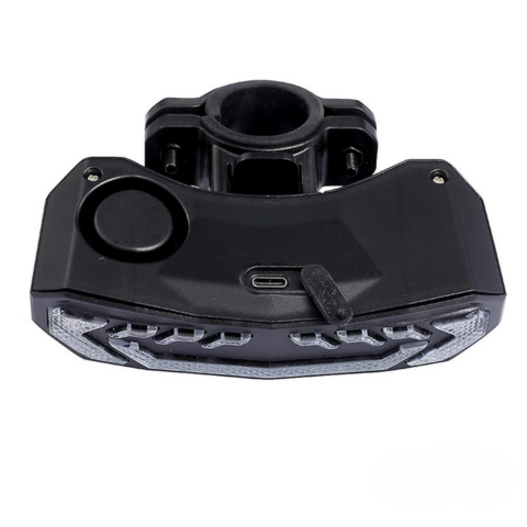 Luz trasera multifunción para bicicleta - intermitente, freno y alarma