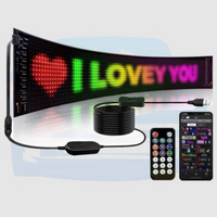 LED auto reklamní panel – personalizované texty a vzory 