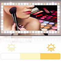 Espejo LED De Parasol Para Coche – Iluminación Ajustable Y Recargable 