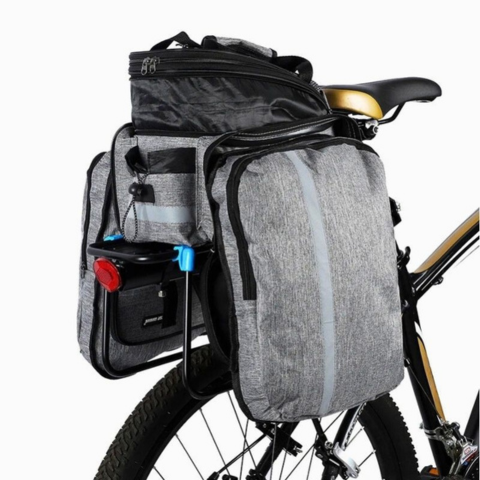 Bolsa trasera para bicicleta - Gran capacidad e impermeable