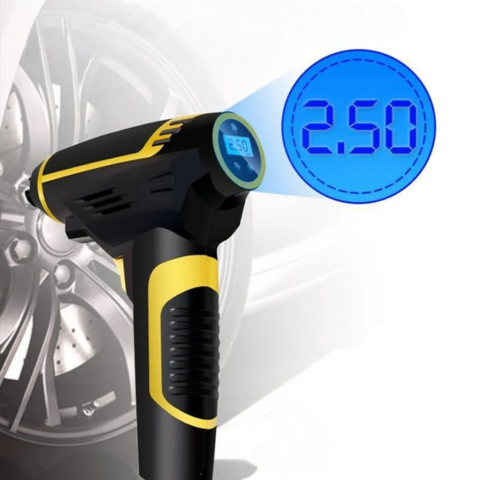Compressore D'aria portatile per auto – Display digitale e luce LED 