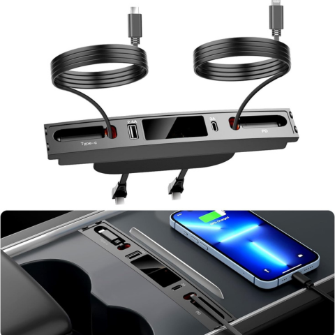 Cargador de Coche para Tesla Model 3/Y (2021-2023) — Rápido y Práctico 
