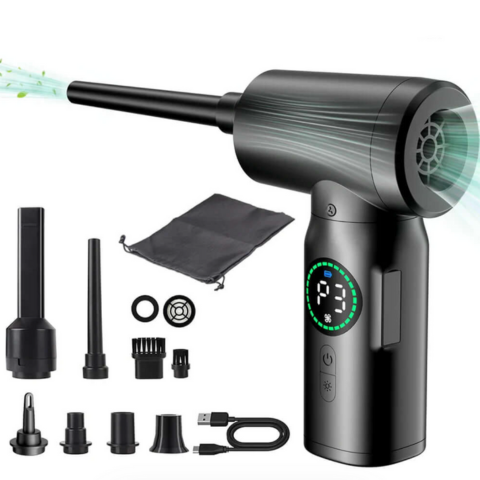 Rechargeable Mini Vacuum-Blower – Multifunctional and Powerful 
