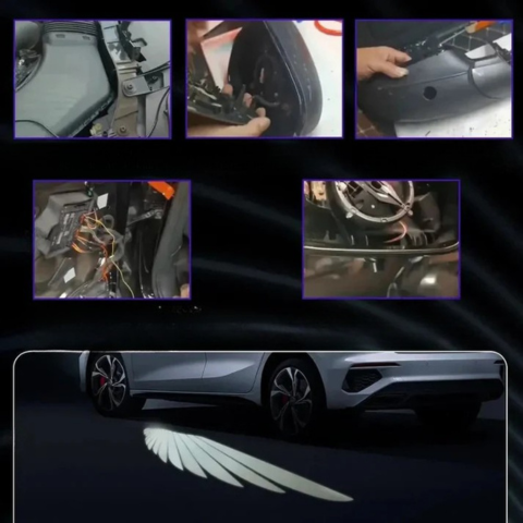Autotür-Lichtprojektor Engelsflügel - Visueller Effekt & Einzigartiger Stil