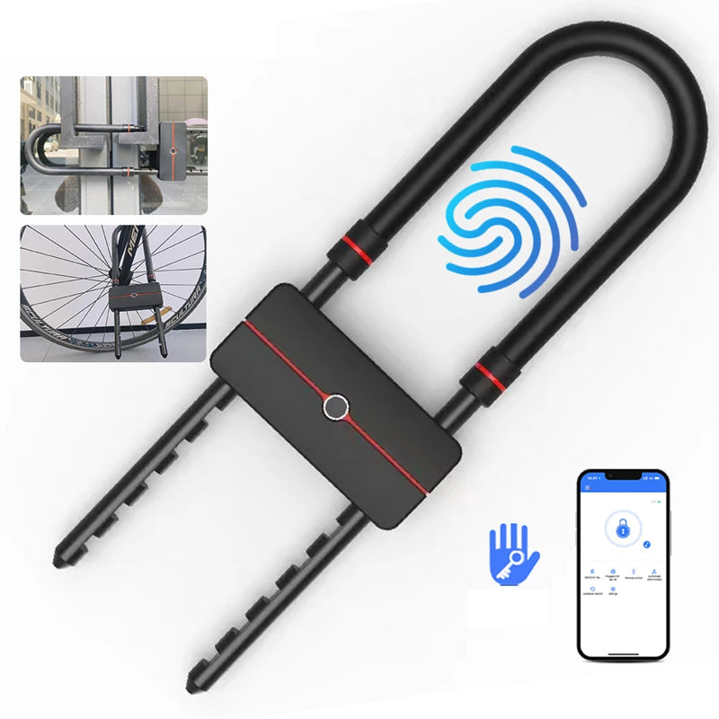 Bluetooth és Ujjlenyomat Antivol Kerékpár 
