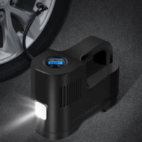 12V Digital Portable Air Compressor with LED Light — Safety and Night Use 