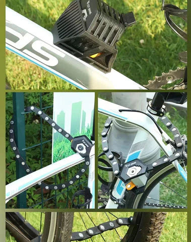 高セキュリティ自転車ロック — コンパクトで持ち運びが簡単 